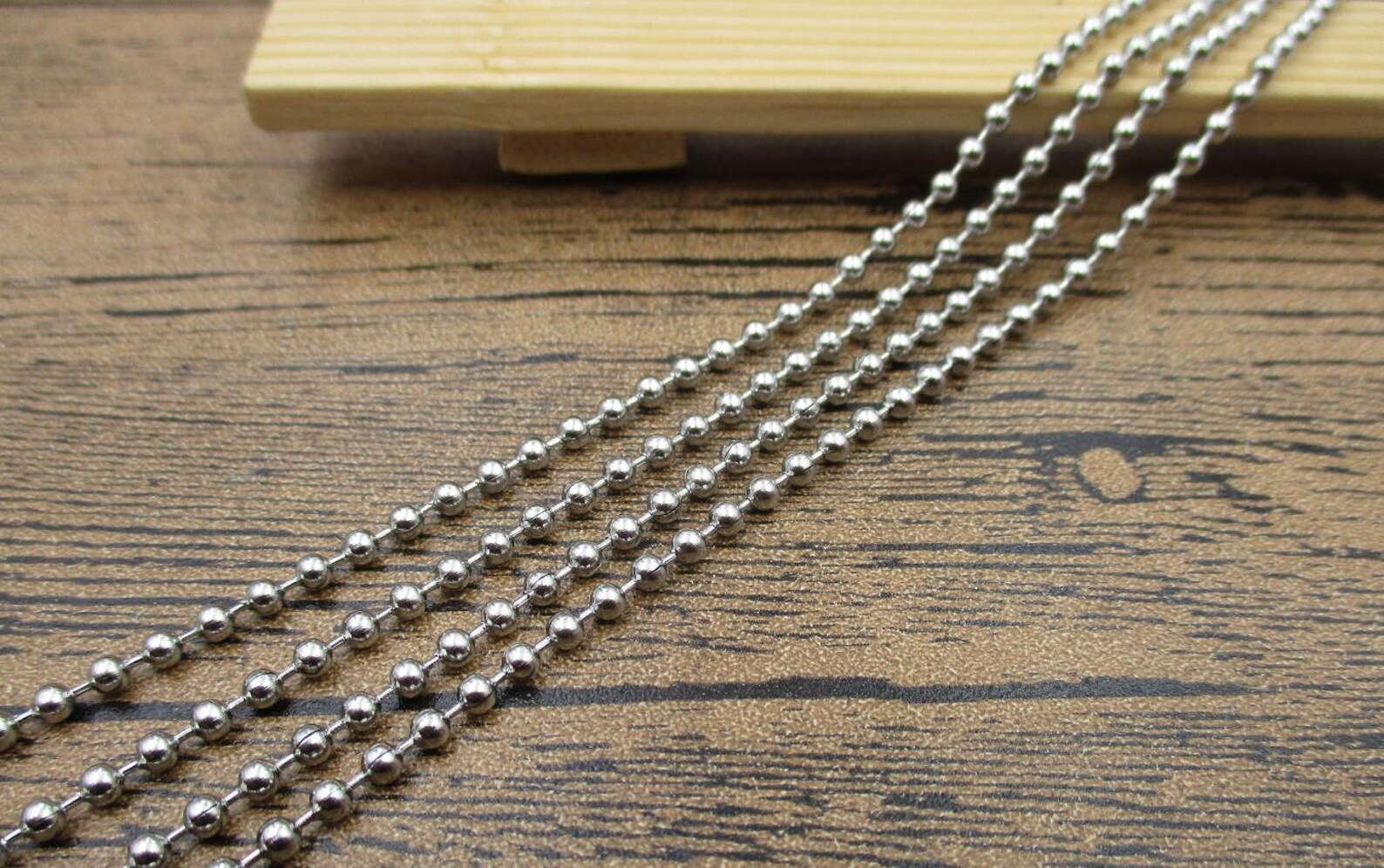 6ft Length Stainless Steel Chains2.4x2.4mm Bead Chainscs055 Etsy