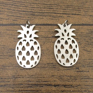 2 Charms ananas in acciaio inossidabile-SS1043