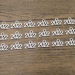 50 Year 2022 Charms Antique Silver Tone-RS1147