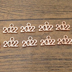 50 Year 2022 Charms Rose Gold Color-RS1147