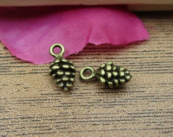 20 Charms de Bellota en Bronce Antiguo - RS548