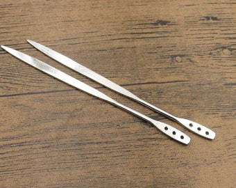 2 Antique Silver Hairpins-Bookmarks-Vintage Style-RS1105