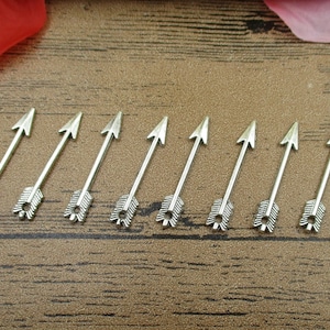 Bulk Verkauf!150 Pfeil Charms, Antik Silber Ton, Doppelseitig-RS107