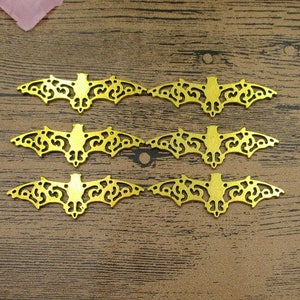BULK SALE! 30 Large Bat Charms,Gold Tone Double Sided-RS392