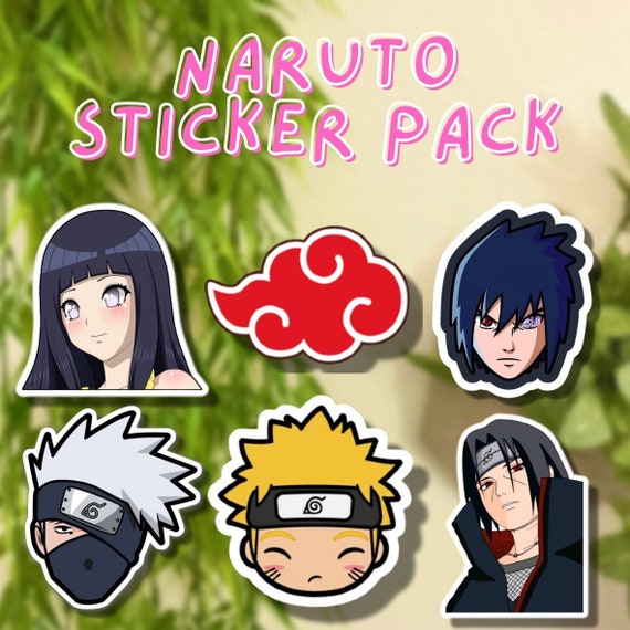 Naruto Sticker Pack Stickers for Hydroflask Laptop Etsy