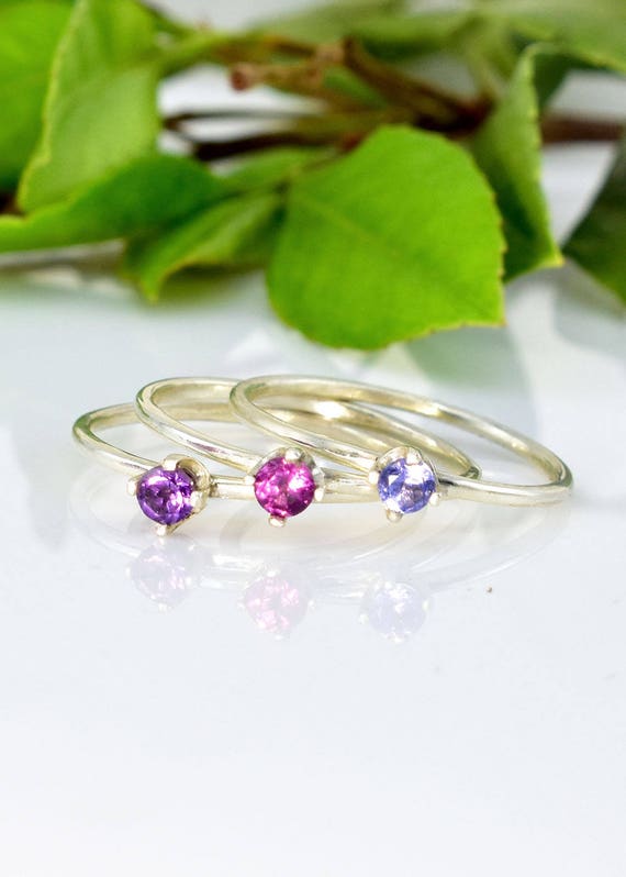 garnet amethyst ring