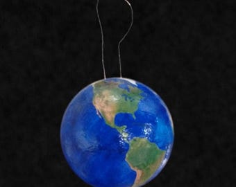Handmade Earth ornament without clouds.