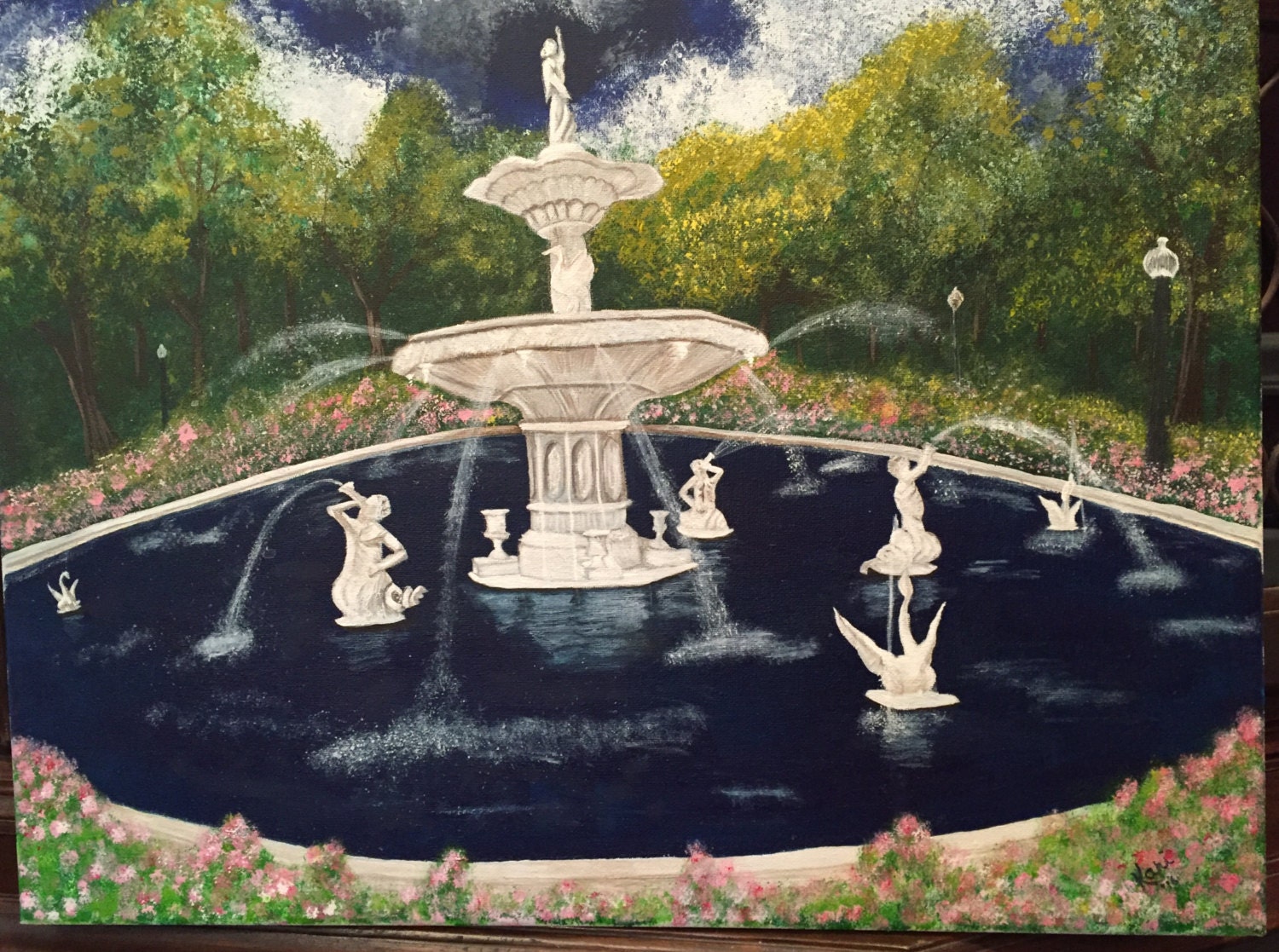 Forsyth Park Fountain Savannah GA Etsy