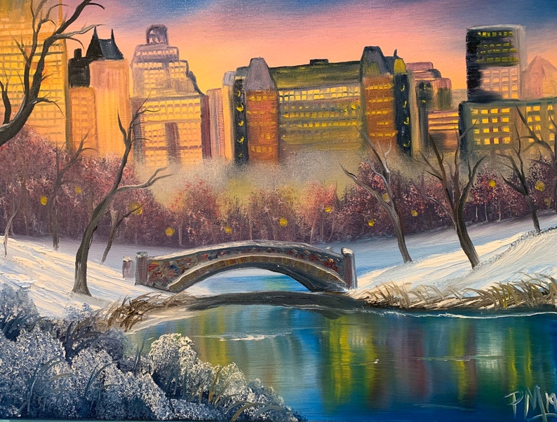 Winter in the Park - Etsy