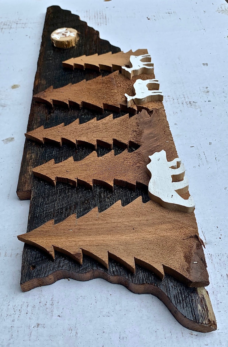 Bear and Deer Cutout Bear cutout Tennessee Cutout Barnwood Tennessee Sign