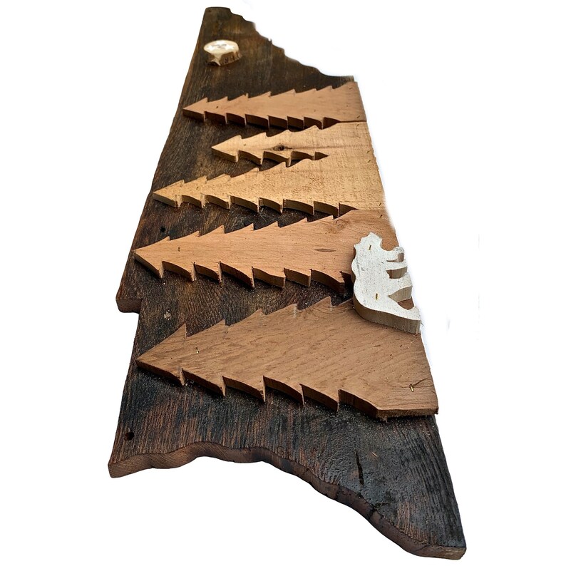 Bear and Deer Cutout Bear cutout Tennessee Cutout Barnwood Tennessee Sign