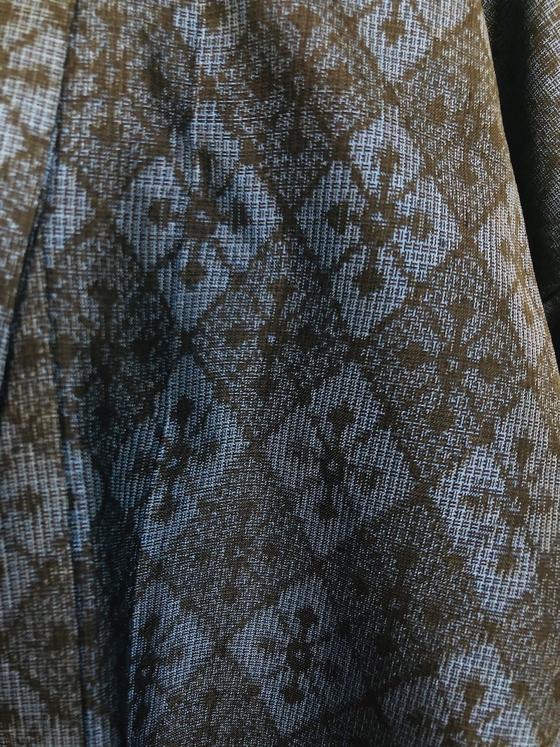 Blue Vintage Oshima Tsumugi kimono