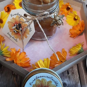 Farmhouse style, Purifying Beeswax Candle, handcrafted, handpoured beeswax candle