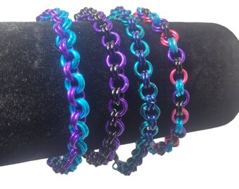 Bracelet, 2 in 2 chainmaille