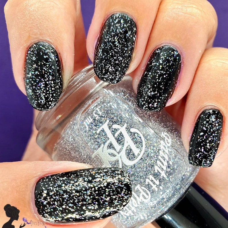Disco Ball Holo Flakie Top Coat Nail Polish Lacquer Indie Etsy