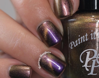 Stardust, magnetic indie nail polish lacquer by Paint it Pretty Polish