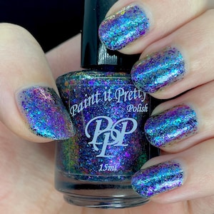 That&#39;s How I Casser-roll, blue indie nail polish lacquer by Paint it Pretty Polish