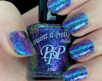 That's How I Casser-roll, blue indie nail polish lacquer by Paint it Pretty Polish