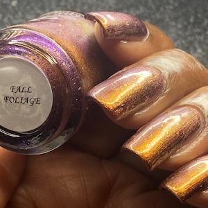 Fall Foliage indie magnetic nail polish lacquer by Paint it Pretty Polish