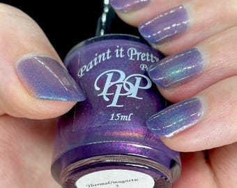 Evening Twilight, thermal magnetic indie nail polish lacquer by Paint it Pretty Polish