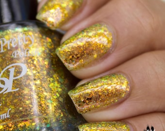 Oh My Gourd, yellow indie nail polish lacquer by Paint it Pretty Polish