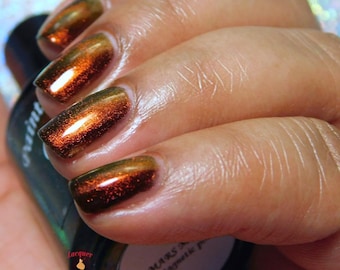 Mars Moon, magnetic indie nail polish lacquer by Paint it Pretty Polish