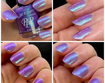 Where Flowers Bloom So Does Hope, shimmer indie nail polish lacquer by Paint it Pretty Polish