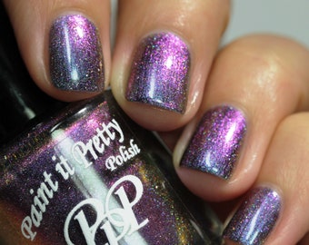 They Call Me Mr. Piiiig, multichrome nail polish, lacquer, indie nail polish, Paint it Pretty Polish