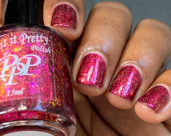 Candy Apple, red indie nail polish lacquer by Paint it Pretty Polish
