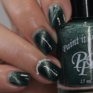 Leaves Be Leavin indie magnetic nail polish lacquer by Paint it Pretty Polish