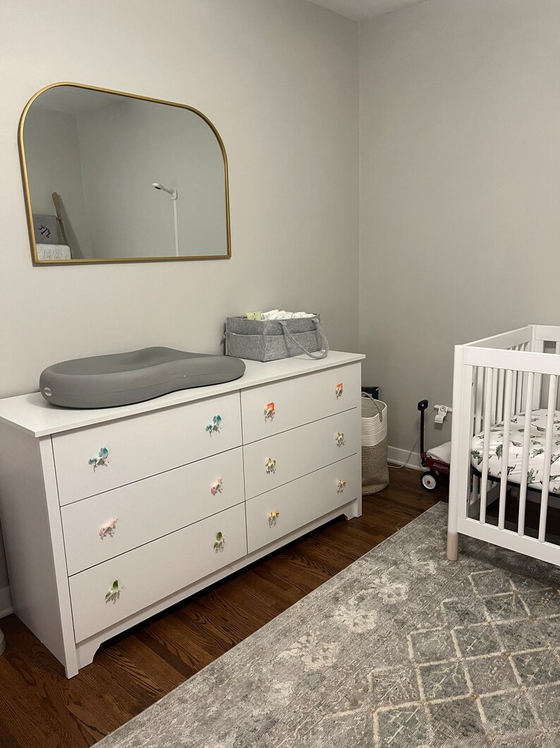 Unicorn Dresser Knobs Baby Nursery Decor Etsy