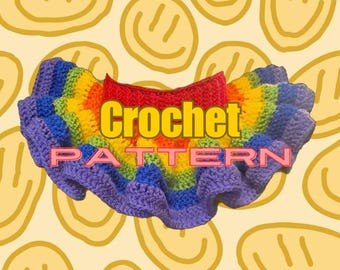 Clown Ruffle Collar Crochet PATTERN