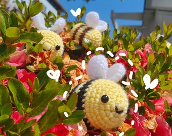 Crochet Bee Keychain