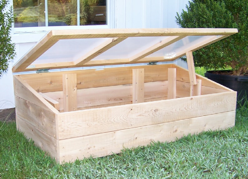 Cedar Cold Frame Garden Winter Gardening image 0