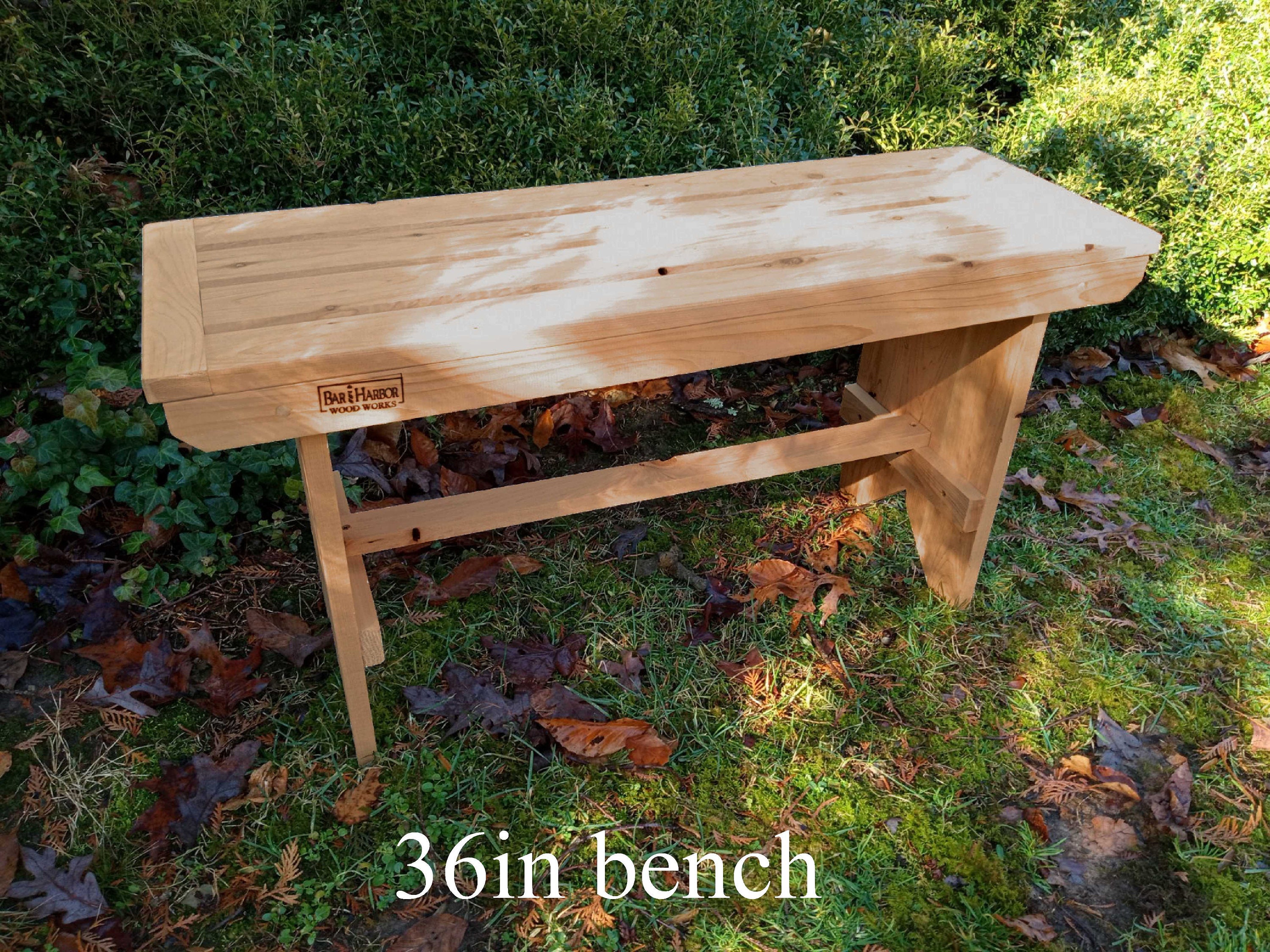 Rustic Bench 36 36