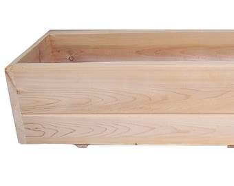 24" Standard White Cedar Window Box