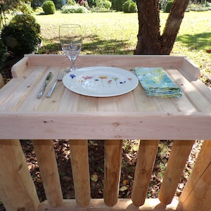 Deck / Balcony Cedar Rail Table