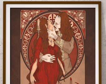 dracula art etsy