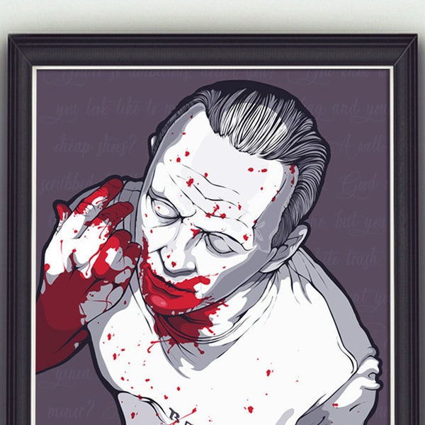 Hannibal Lecter Art Print, Limited Edition, Signed By Artist