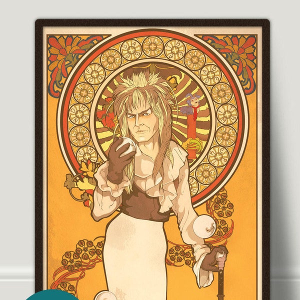 Jim Henson's Labyrinth Art Print, David Bowie Is Jareth, Limited Edition, Signed By Artist