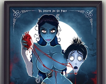 Tim Burtons Corpse Bride Kunstdruck, Jack Burton, Limitierte Auflage, signiert von Künstler