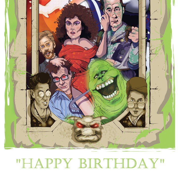 Ghostbusters Birthday Card | Etsy