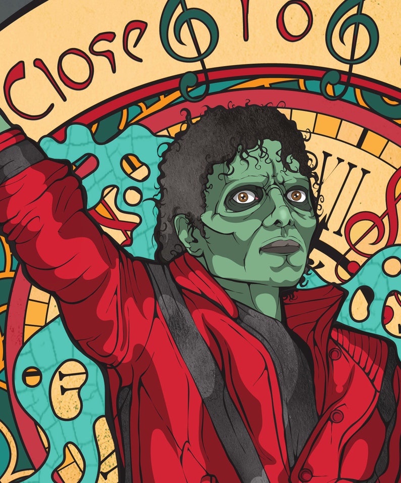 Thriller Michael Jackson Art Print Limited Edition Signed By Etsy