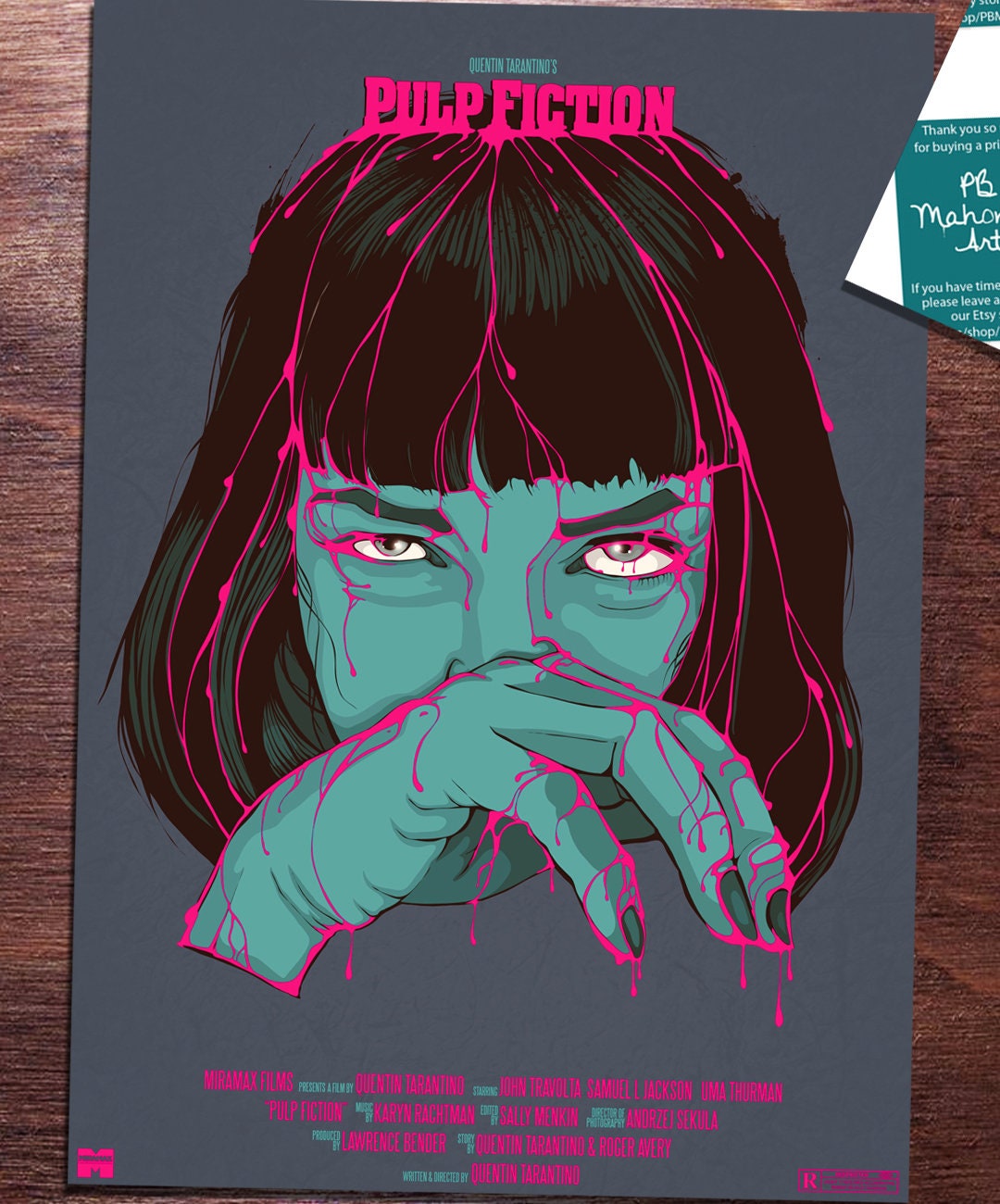 パルプフィクションPulp Fiction ポスターヴィンティーミアウォレス