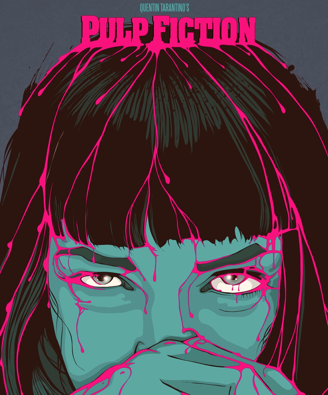 Pulp Fiction Mia Wallace Art Print, Limited Edition, Signed by Artist -   Sweden