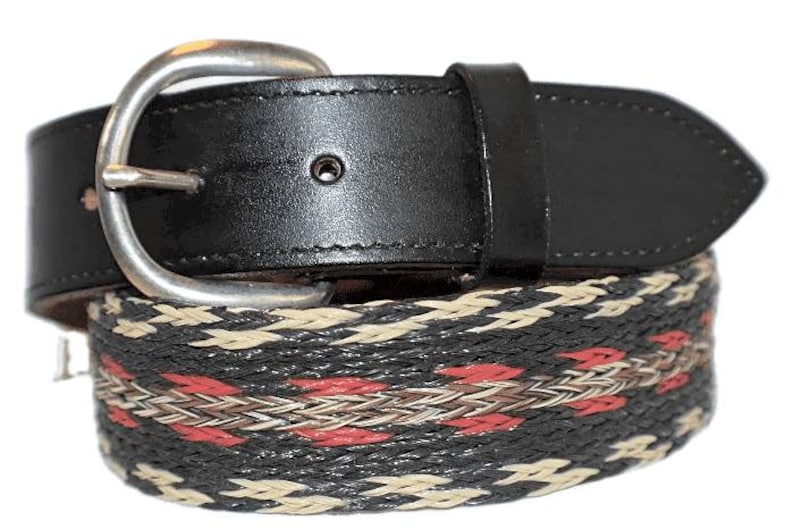 Western HORSEHAIR BELT 1 1/2 Wide With Genuine Black Etsy