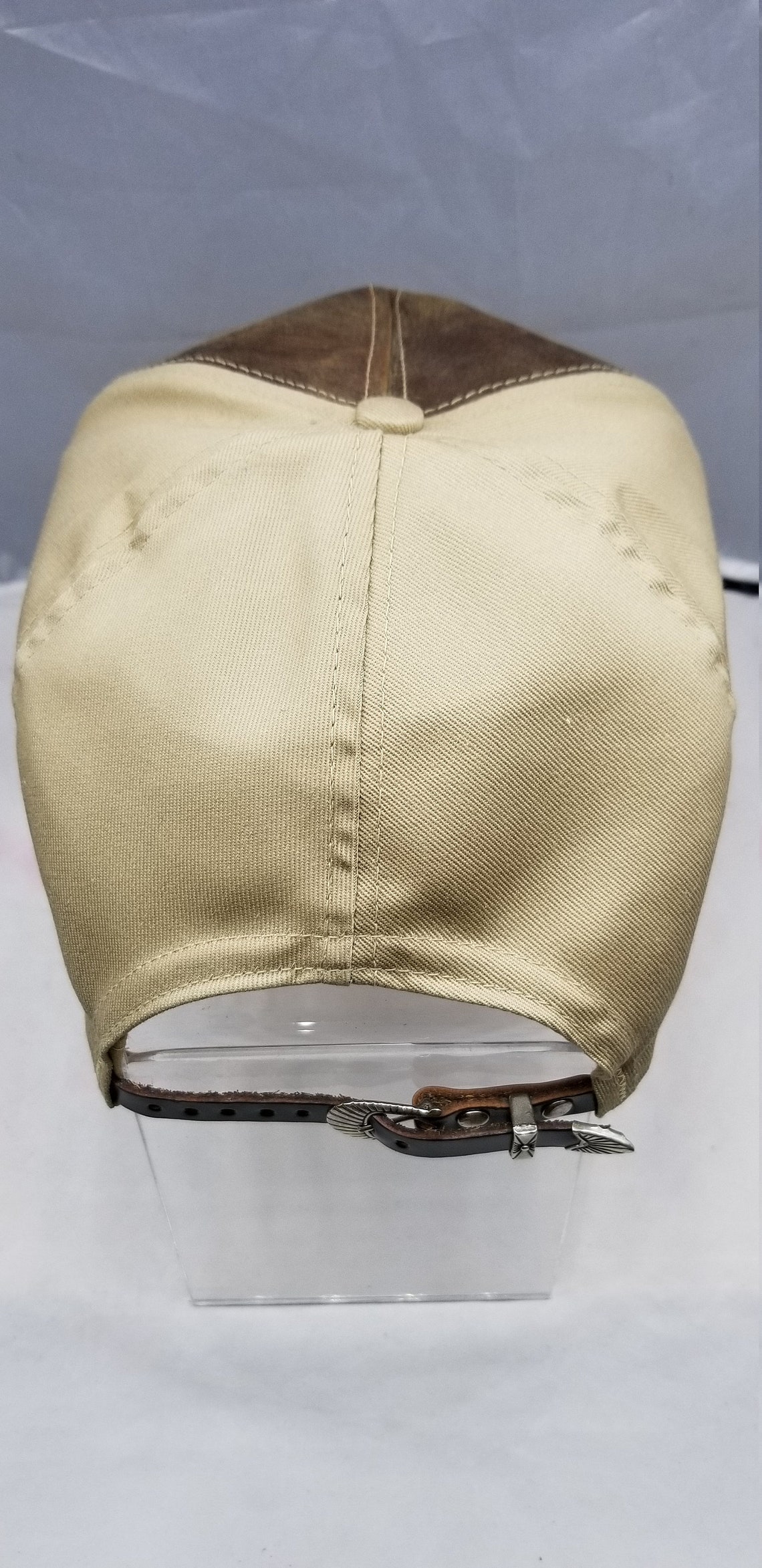 CAVENDER'S CAP Adult Size Tan Snapback With Genuine Brown Etsy