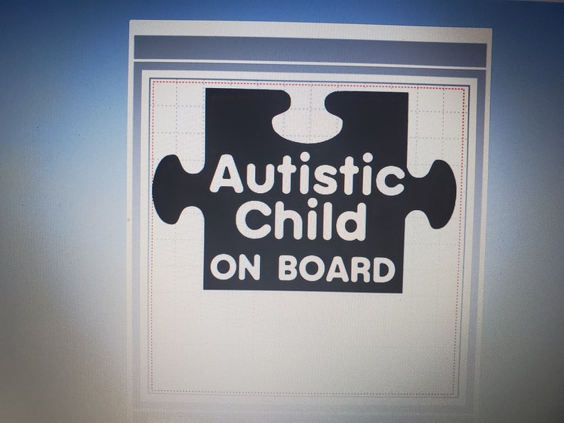 Download Autistic Child On Board I Digital SVG File for Cricut | Etsy