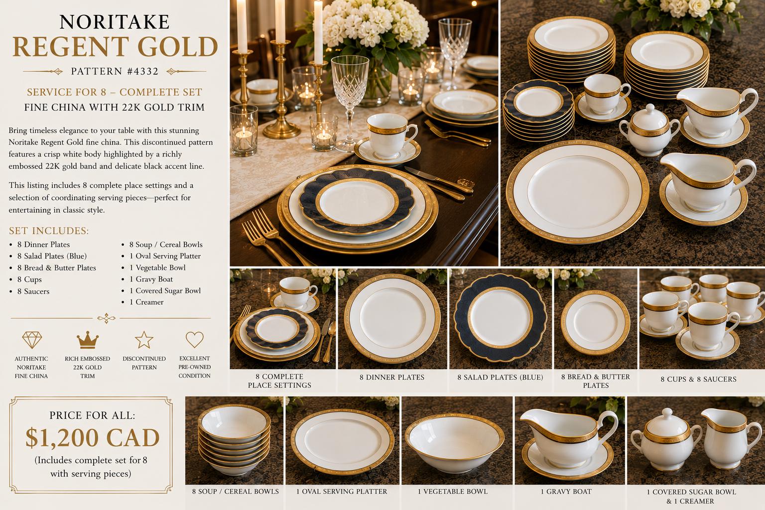 Noritake Regent - Etsy