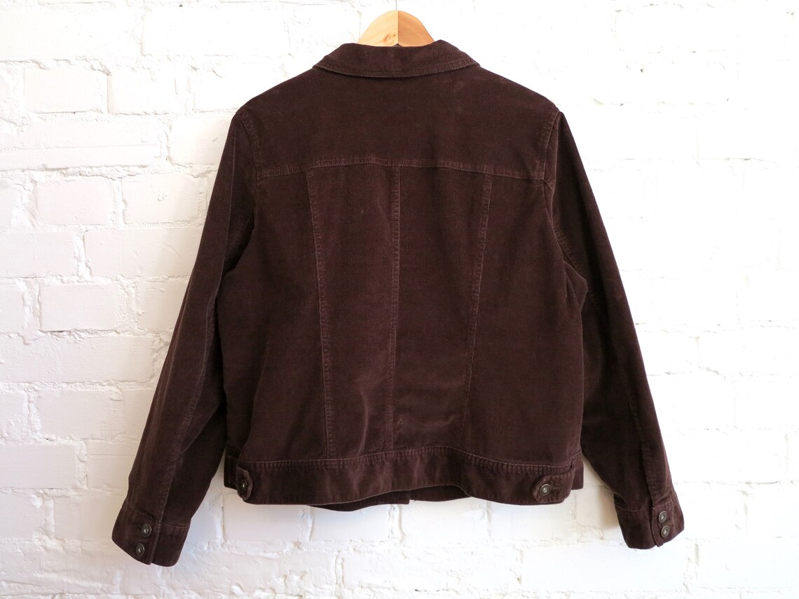 Brown Corduroy Jacket Womens Stretchy Jacket Corduroy Blazer Etsy